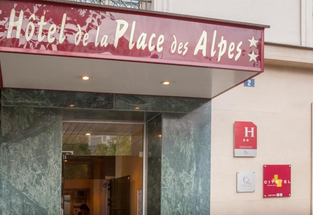 Hotel De La Place Des Alpes Paris Exteriör bild
