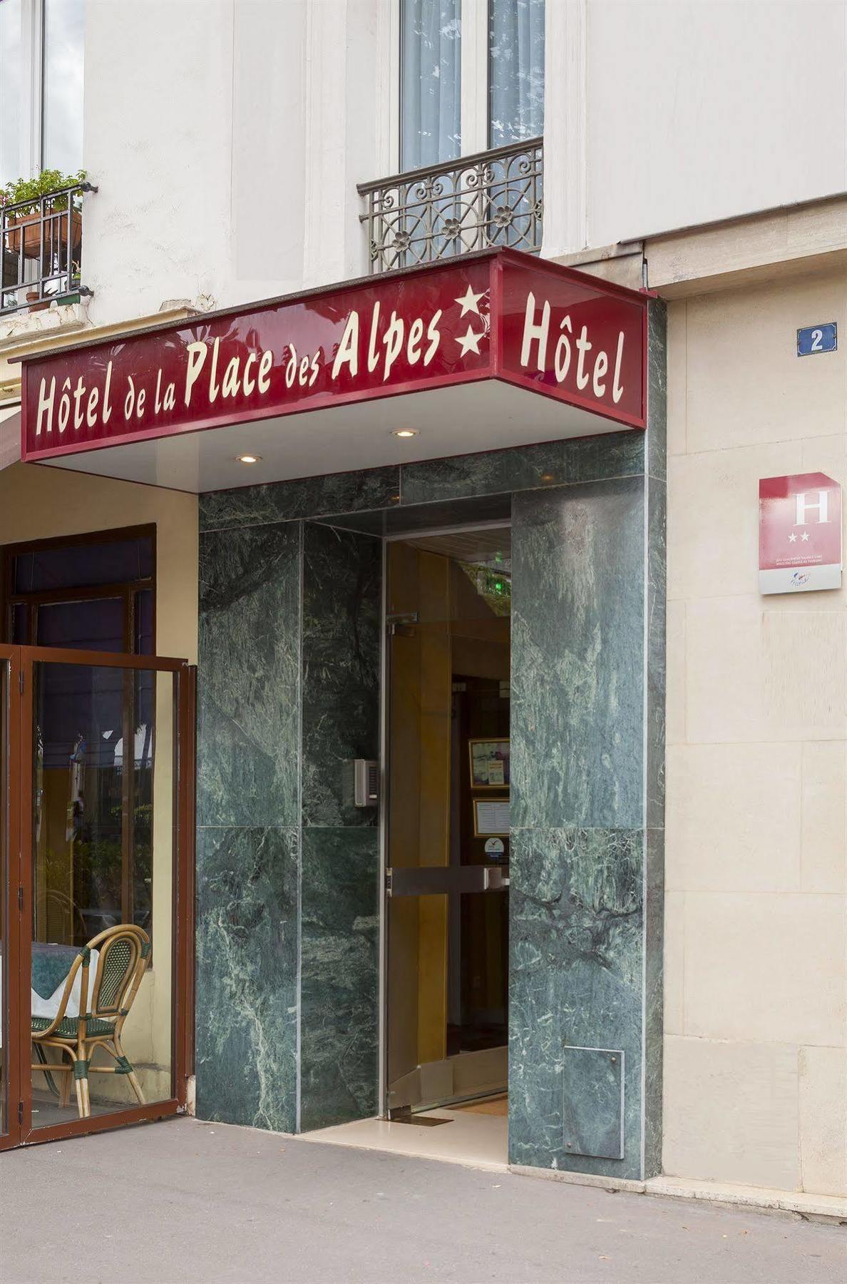 Hotel De La Place Des Alpes Paris Exteriör bild